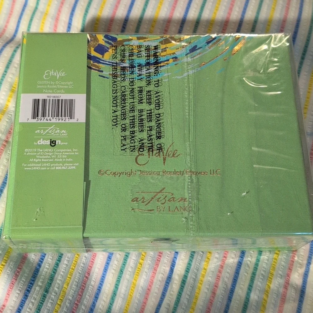EttaVee Glisten Artisan by Lang‎ Note Card Set NIP Art